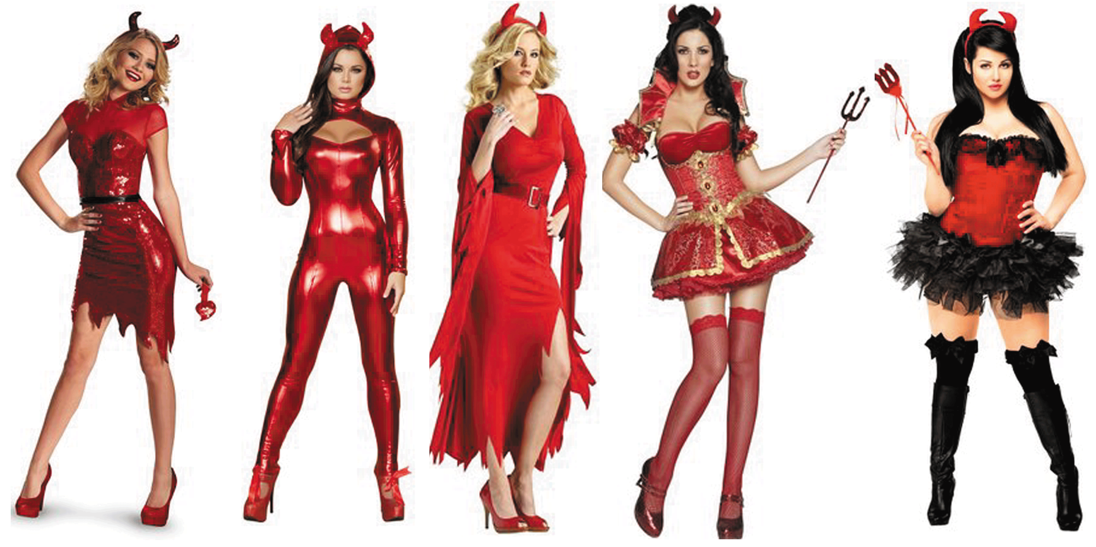 Glam Sequin Devil Halloween Costume. 