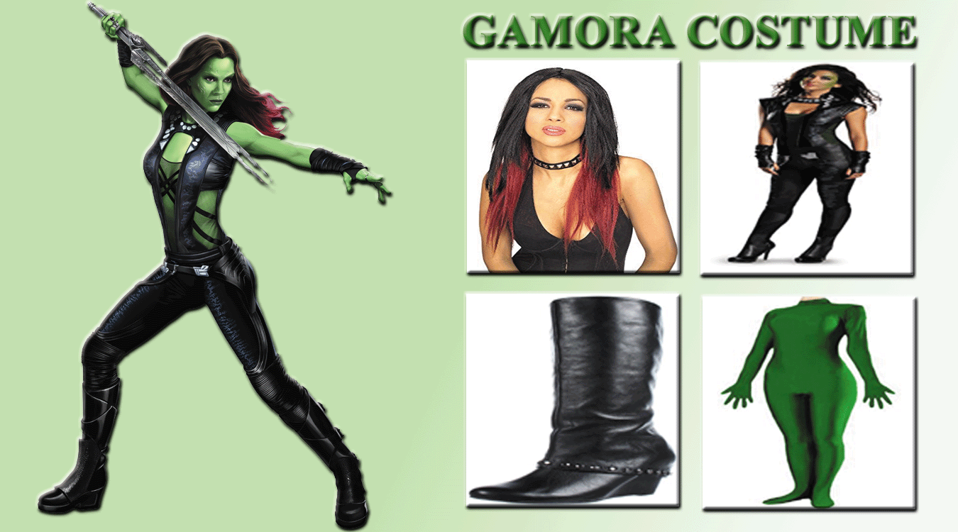 Gamora costume from guardian of galaxy.