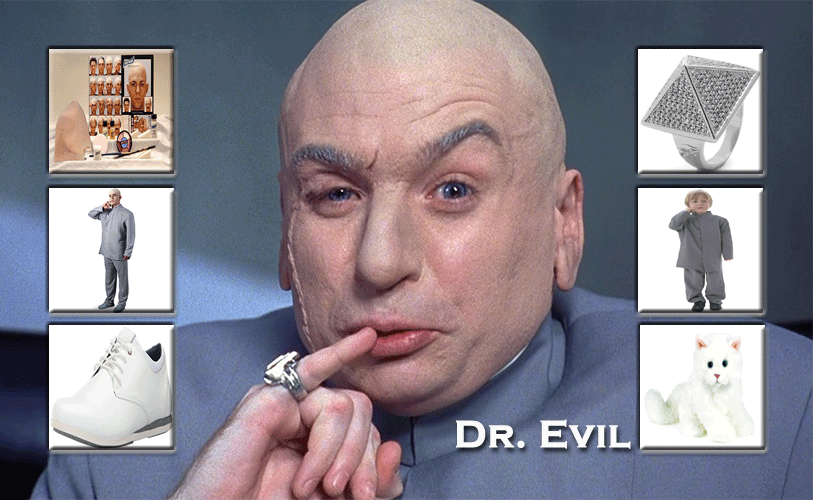 Collect entire Doctor Evil costume for Halloween and cosplay. 
