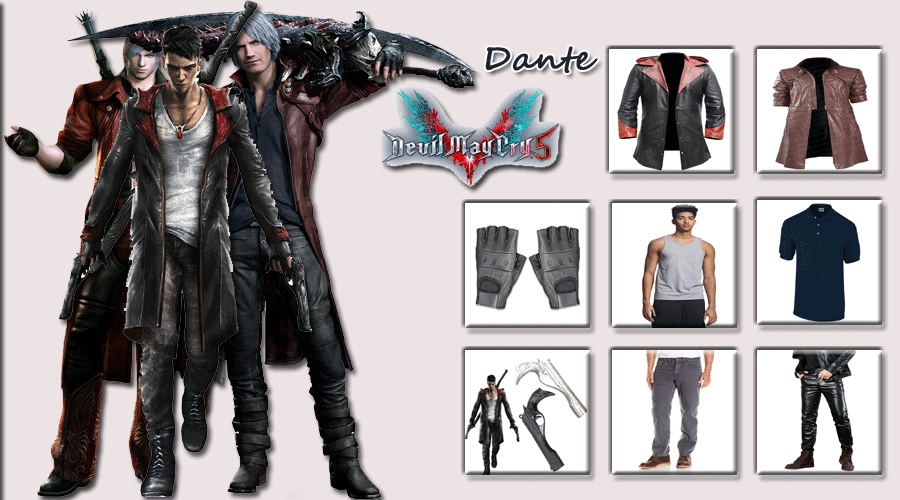 DmC Dante Costume, Carbon Costume