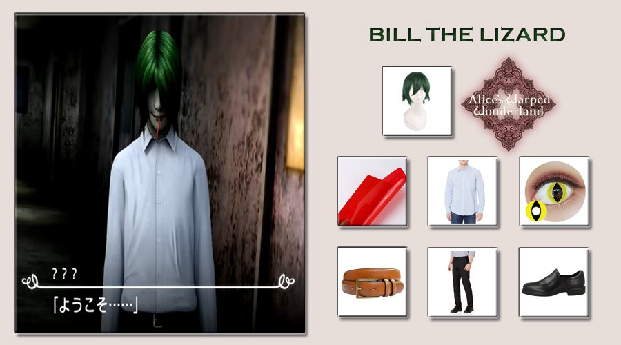 Bill Li Ard BILL THE LIZARD COSTUME FROM ALICE’S WARPED WONDERLAND/ALICE IN ...